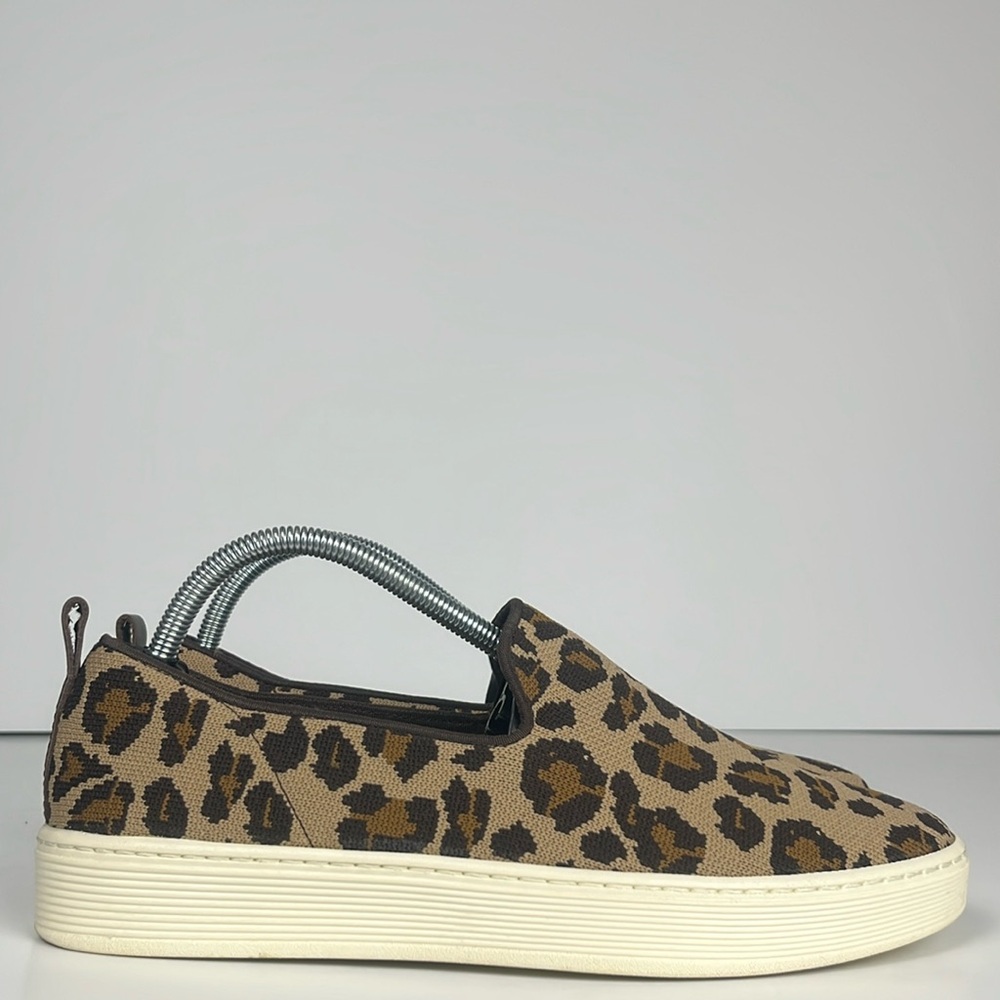 Sofft Somers‎ Knit Leopard Print Slip On Sneakers/ SZ 10